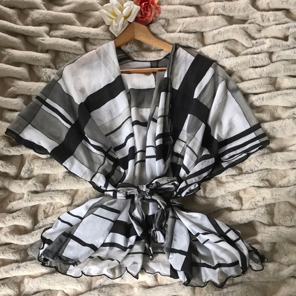 European Shawl Scarf wear Multiple Ways Graphic OS - Picture 12 of 12